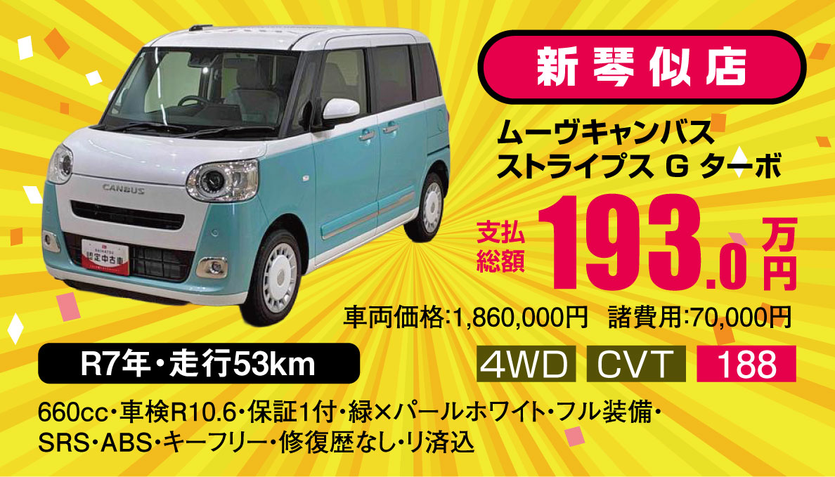 >ムーヴキャンバス ストライプスG
